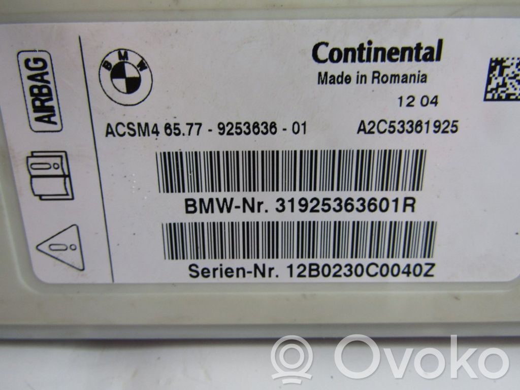 BMW X3 F25 Sterownik / Moduł Airbag 