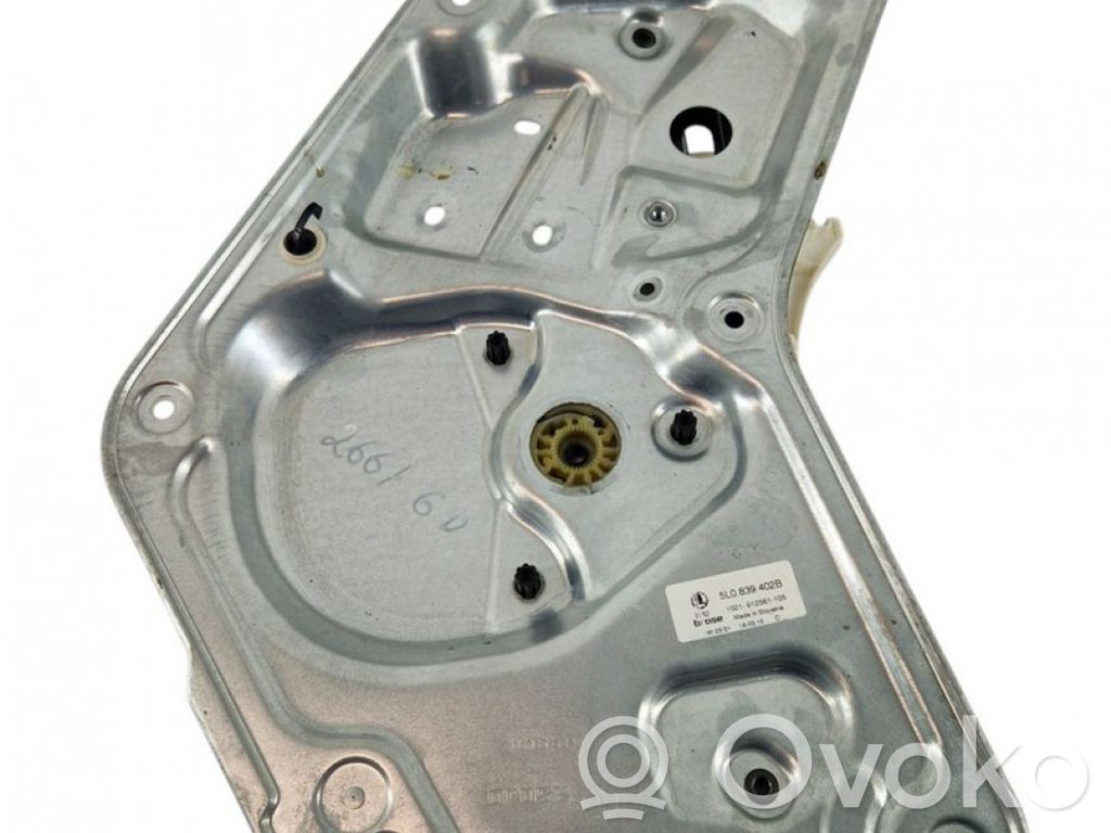 Skoda Yeti (5L) Mechanizm podnoszenia szyby tylnej bez silnika 