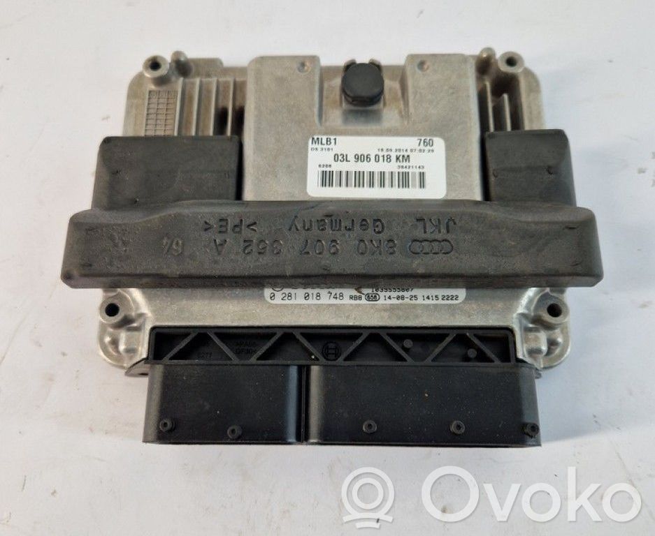 Engine control unit/module   03L906018KM,03L906018KM,03L906018KM,0281018748,8K0907852A