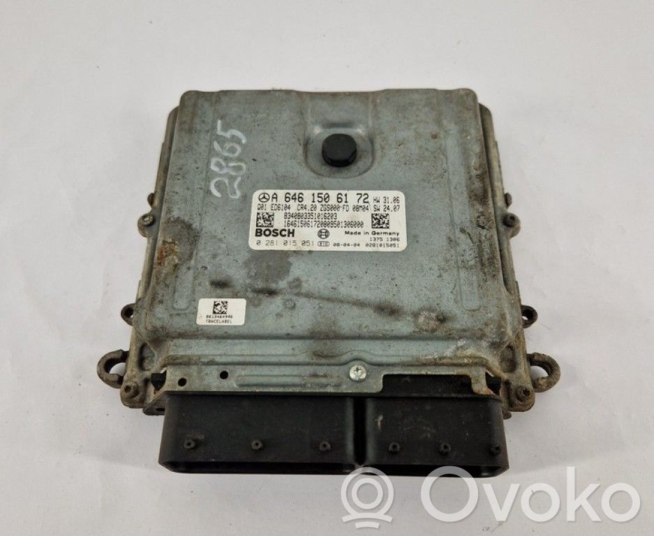 Mercedes-Benz Sprinter W906 Unitate/modul de control motor 