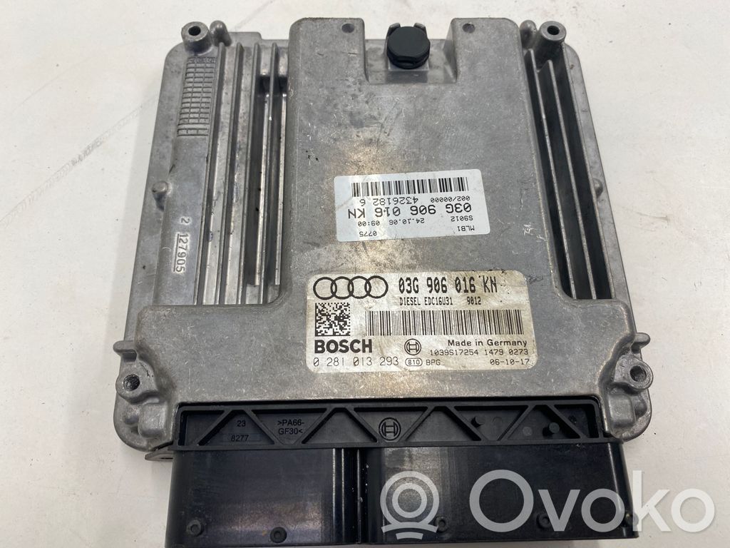 Engine control unit/module   03G906016KN,03G906016KN,0281013293