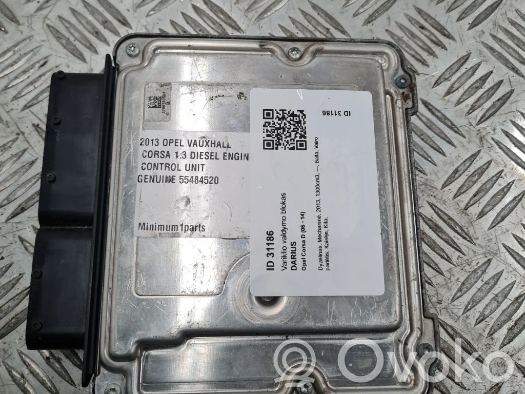 Opel Corsa D Moottorin ohjainlaite/moduuli 