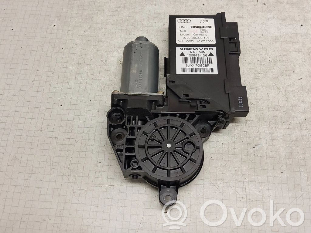 Audi A4 S4 B6 8E 8H Front door window regulator motor 
