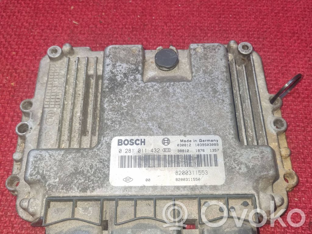 Engine control unit/module   8200311550,8200311553,1039S03089,0281011432