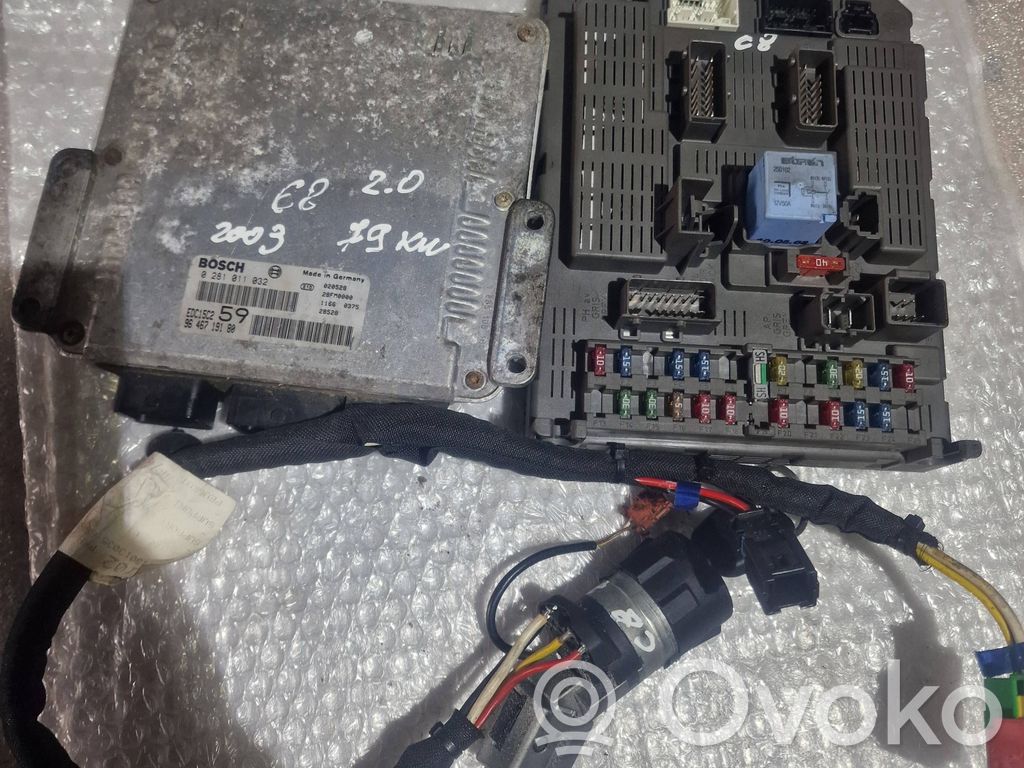 Citroen C8 Engine ECU kit and lock set 