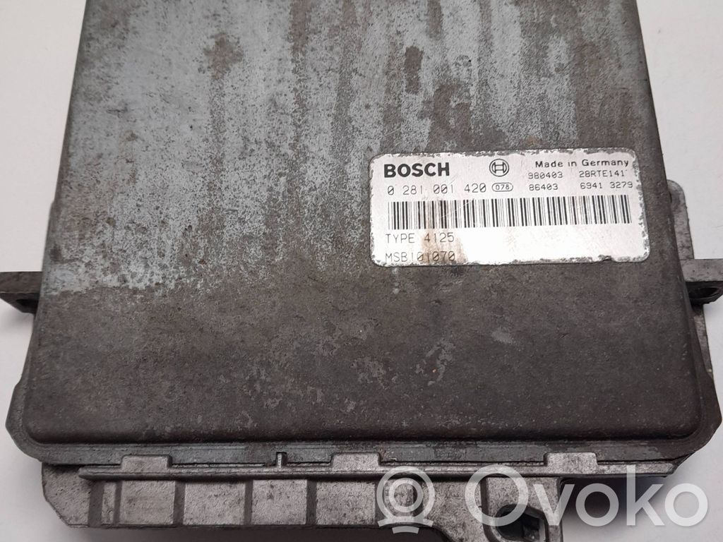 Engine control unit/module   MSB101070,0281001420,TYPE4125