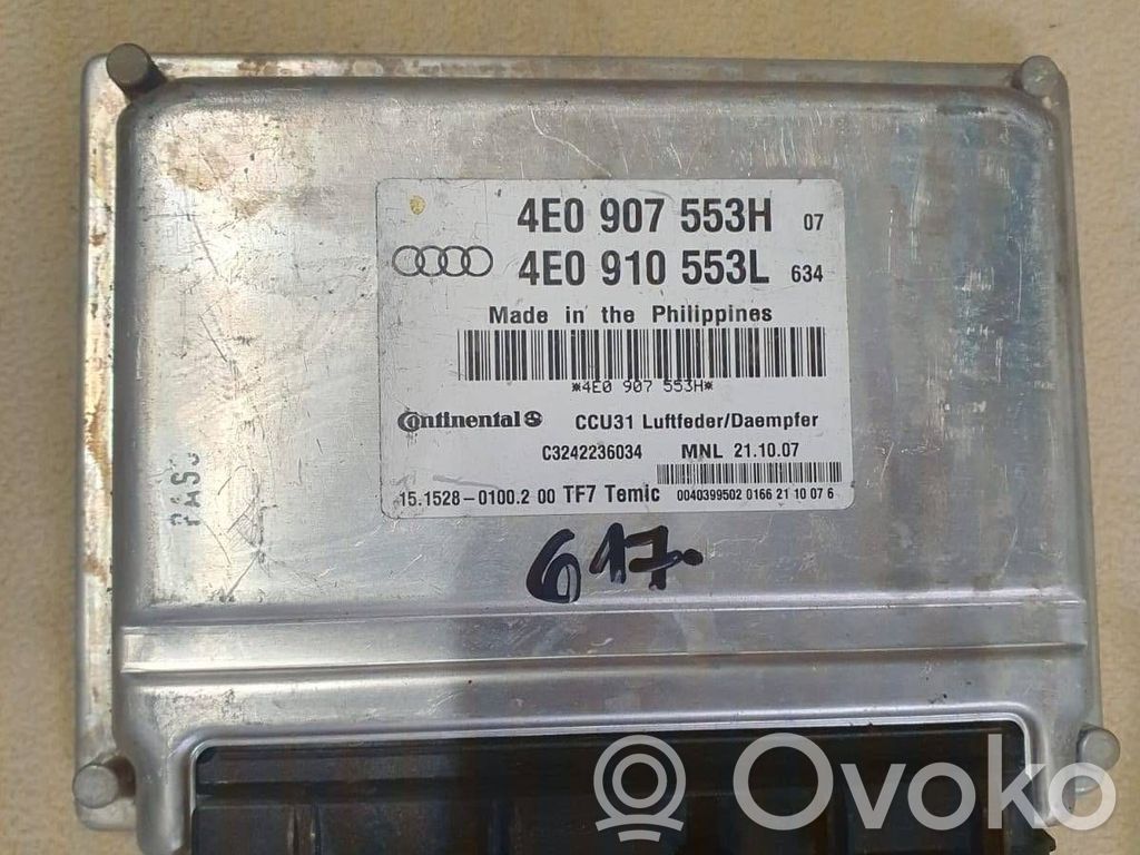 Audi A8 S8 D3 4E Suspension control unit/module 