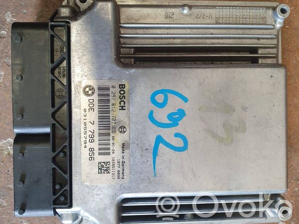 Aizdedzes ECU komplekts   0281012707,7799856