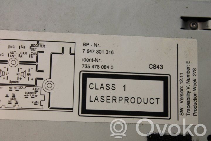 Citroen Nemo Panel / Radioodtwarzacz CD/DVD/GPS 
