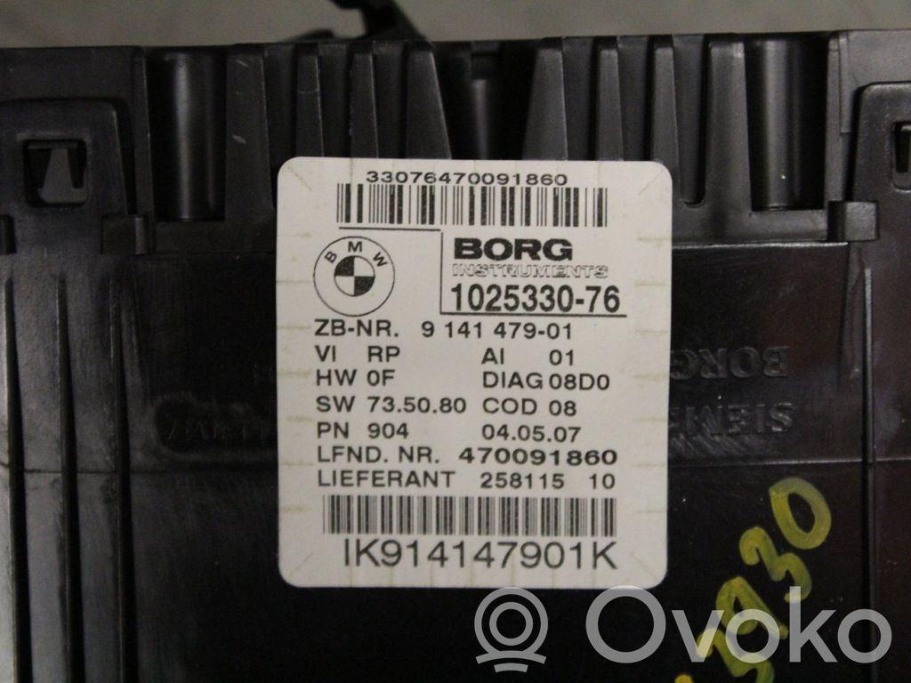 BMW 3 E90 E91 Nopeusmittari (mittaristo) 