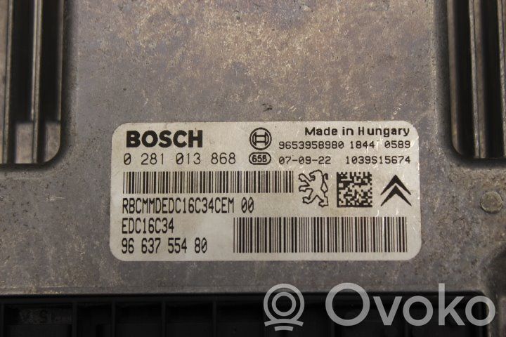 Injection control unit/module   9663755480,0281013868