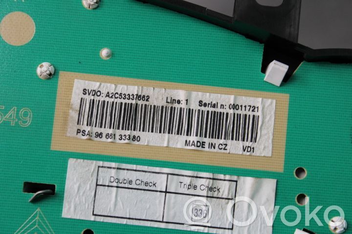 Peugeot 207 Speedometer (instrument cluster) 