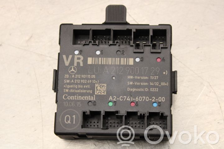 Unidad de control/módulo de la puerta   A2129001729