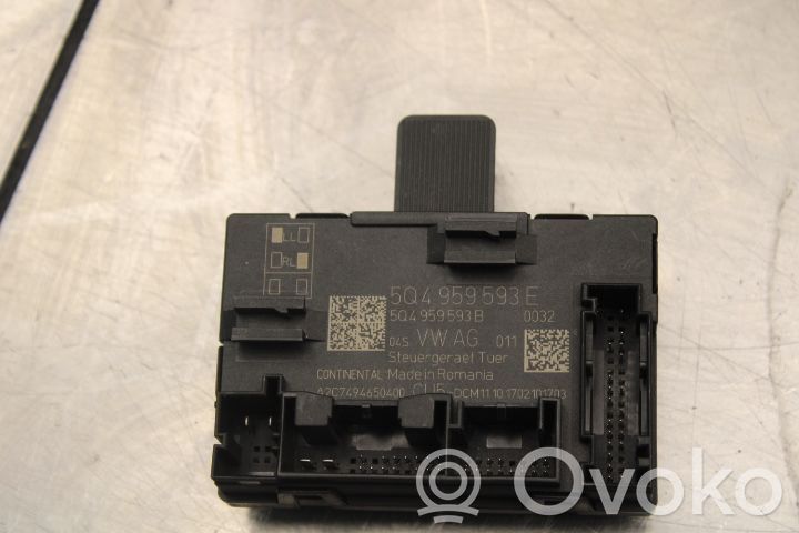 Unité de commande module de porte   5Q4959393E