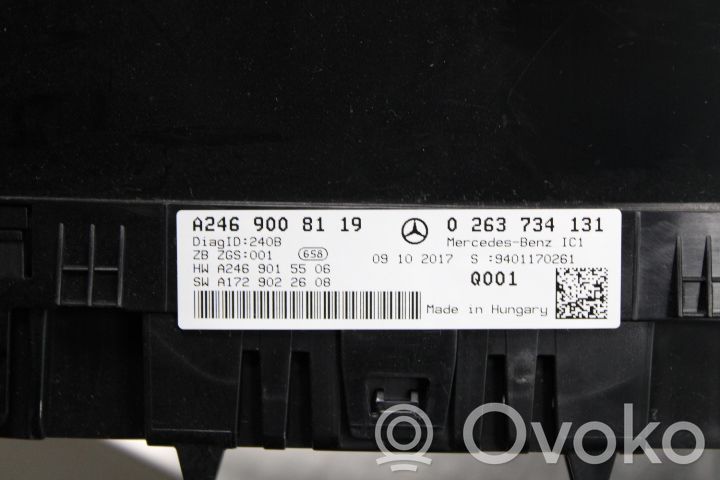 Mercedes-Benz B W246 W242 Licznik / Prędkościomierz 