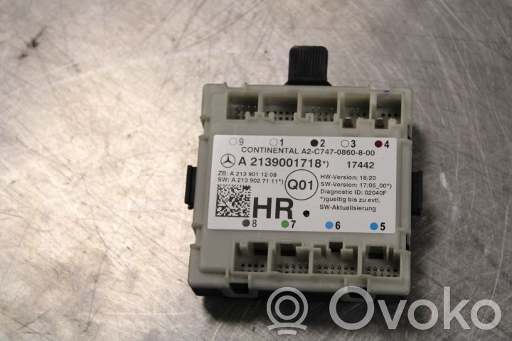 Mercedes-Benz E W213 Centralina/modulo portiere