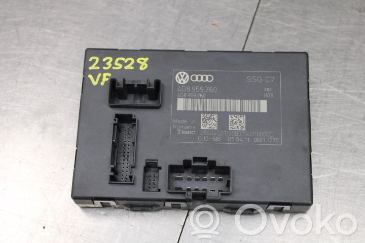 Audi A7 S7 4G Istuimen säädön moduuli 