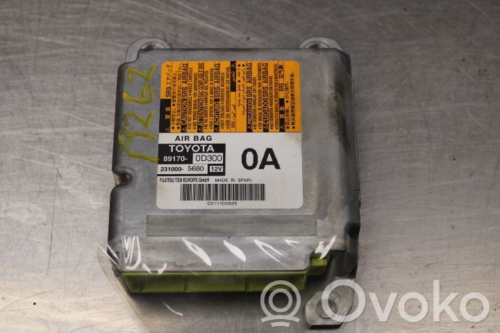 Toyota Yaris Sterownik / Moduł Airbag 
