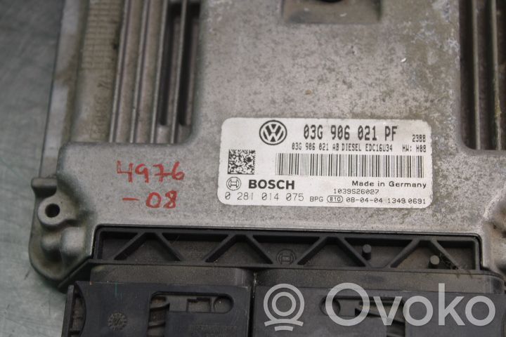 Unidad de control/módulo de la inyección   0281014075,03G906021PF