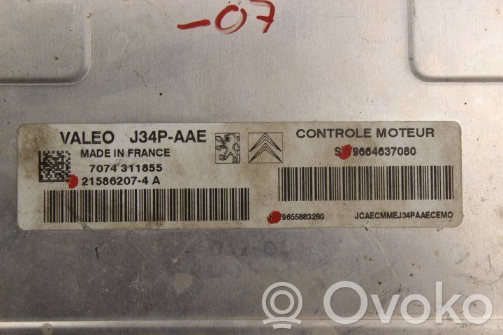 Citroen Berlingo Sterownik / moduł wtrysku 