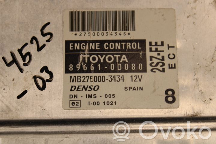 Toyota Yaris Injection control unit/module 
