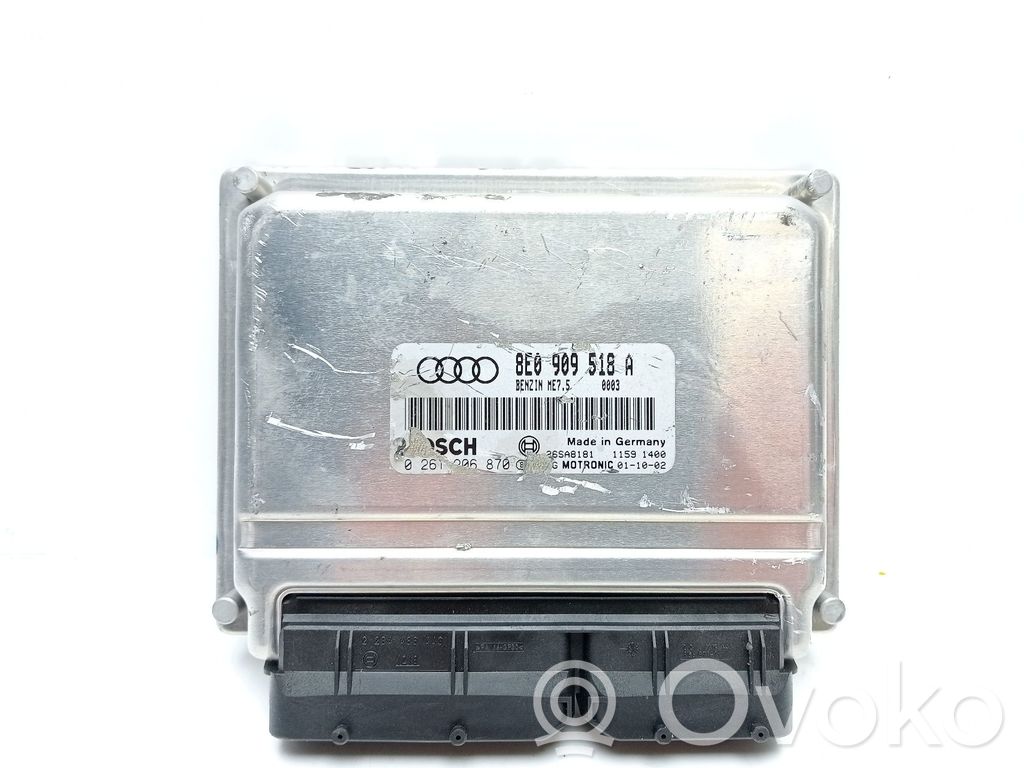 Engine control unit/module   8E0909518A,0261206870