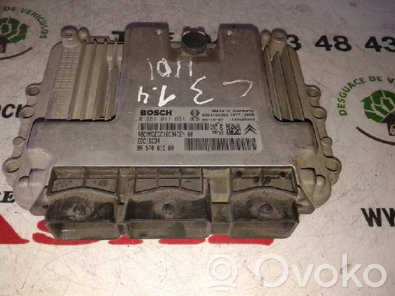 Unidad de control/módulo del motor   0281011861,9657061180,EDC16C34