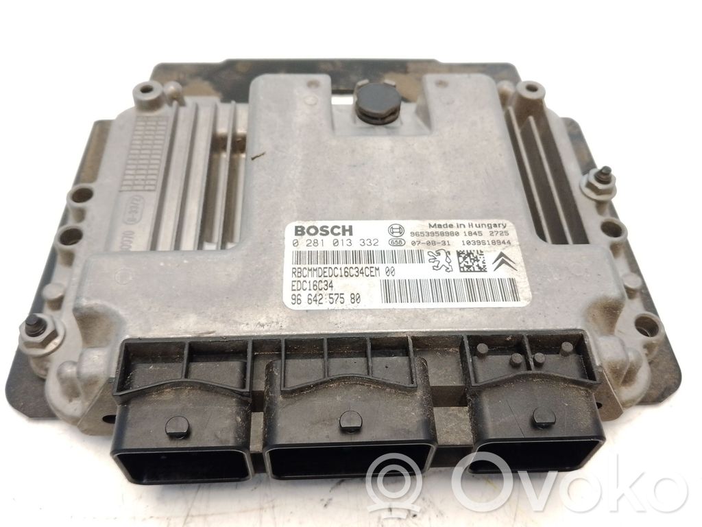 Engine control unit/module   1942ST,9664257580,BOSCH0281013332