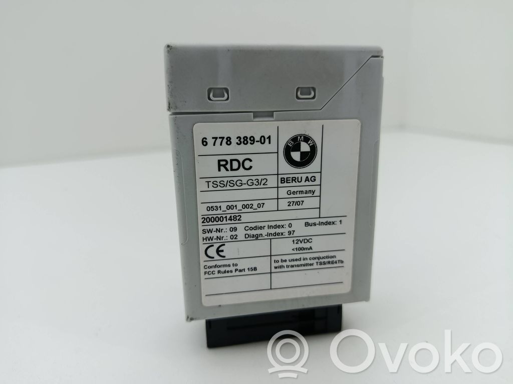 BMW X3 E83 Tire pressure control unit 