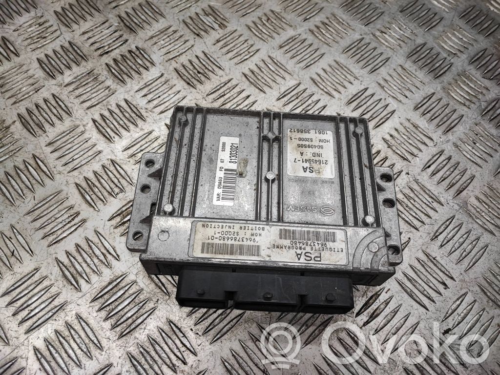 Engine control unit/module   9643786680,216459417,50409S05,9643786480