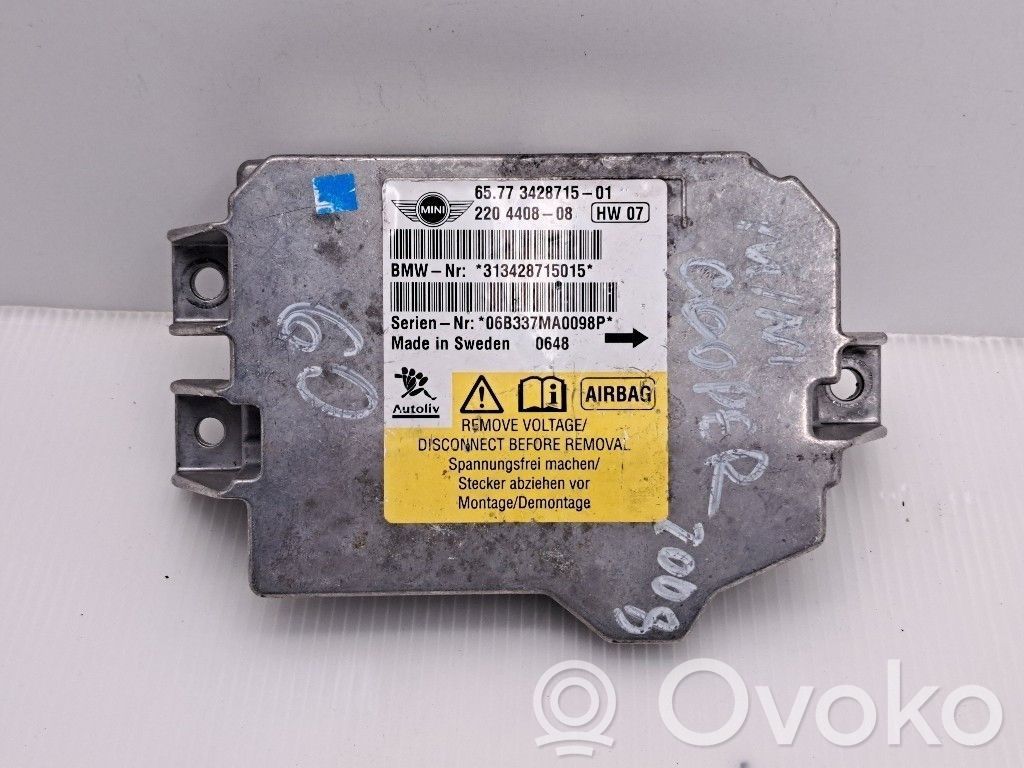 Sterownik / Moduł Airbag   6577342871501,6577342871501,N14B16AB