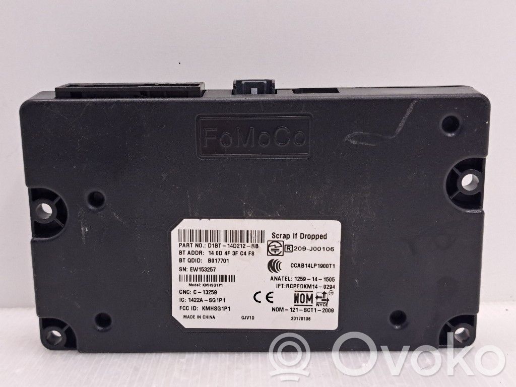Ford Fiesta Bluetooth control unit module 