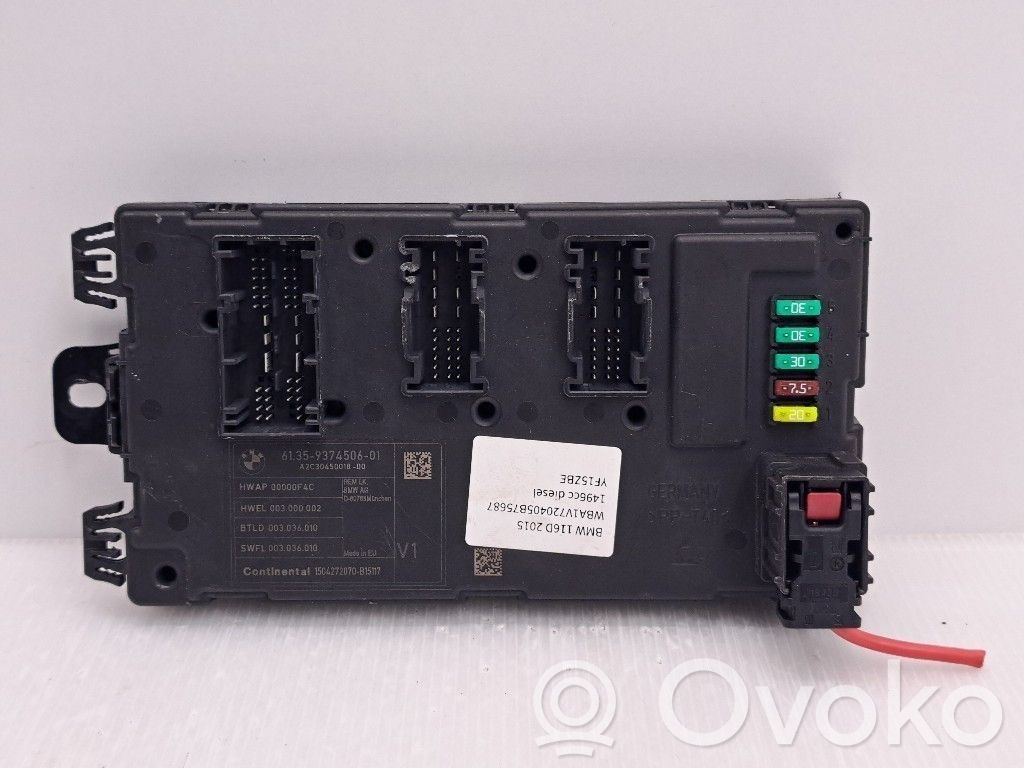 BMW 1 F20 F21 Moduł / Sterownik komfortu 