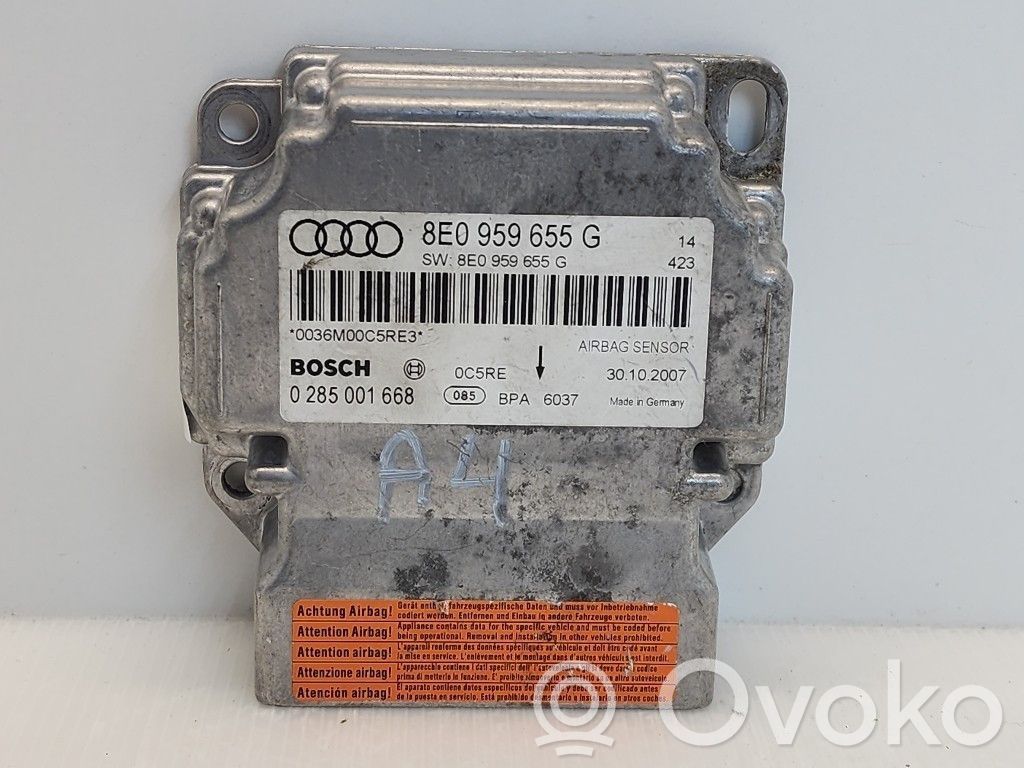 Audi A4 S4 B7 8E 8H Unidad de control/módulo del Airbag 