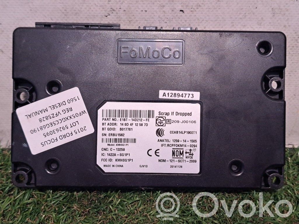 Module unité de contrôle Bluetooth   E1BT14D212FE,E1BT14D212FE