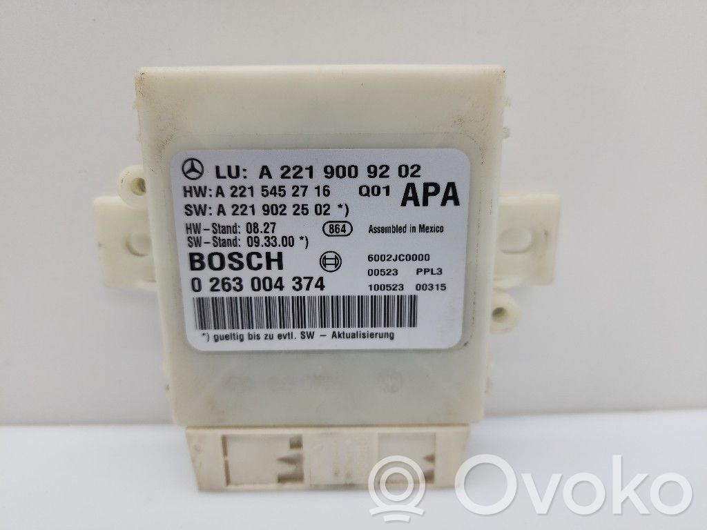 Mercedes-Benz S W221 Unitate/modul de comandă parcare PDC 