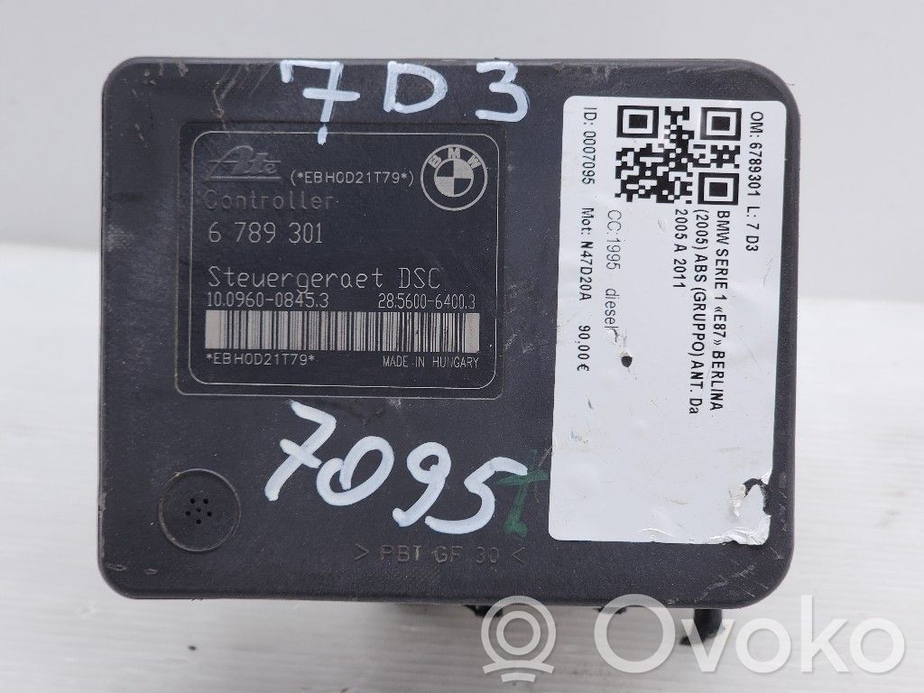 ABS Steuergerät   6789301,6789301,N47D20A