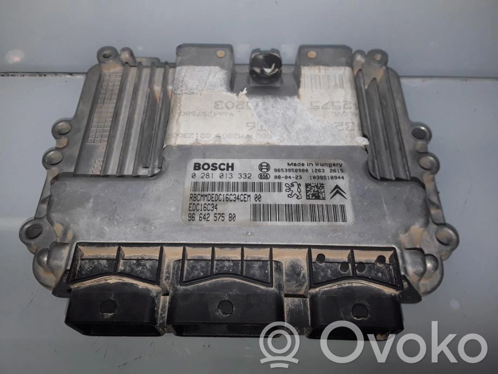 Peugeot 207 CC Unidad de control/módulo ECU del motor 