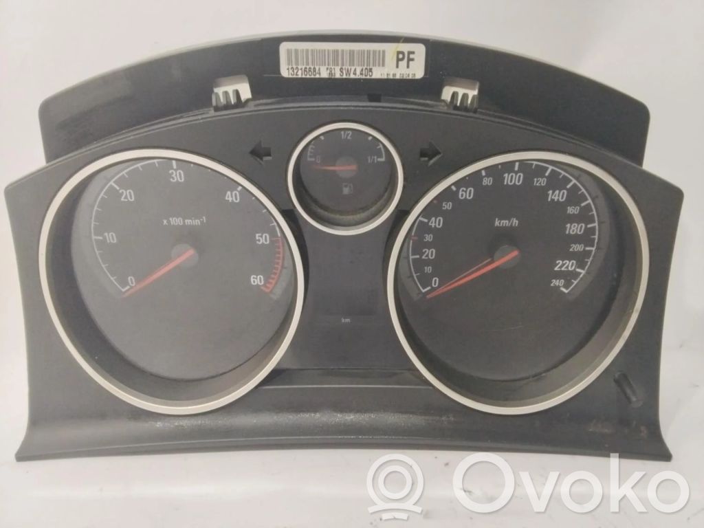 Opel Astra H Tachimetro (quadro strumenti) 