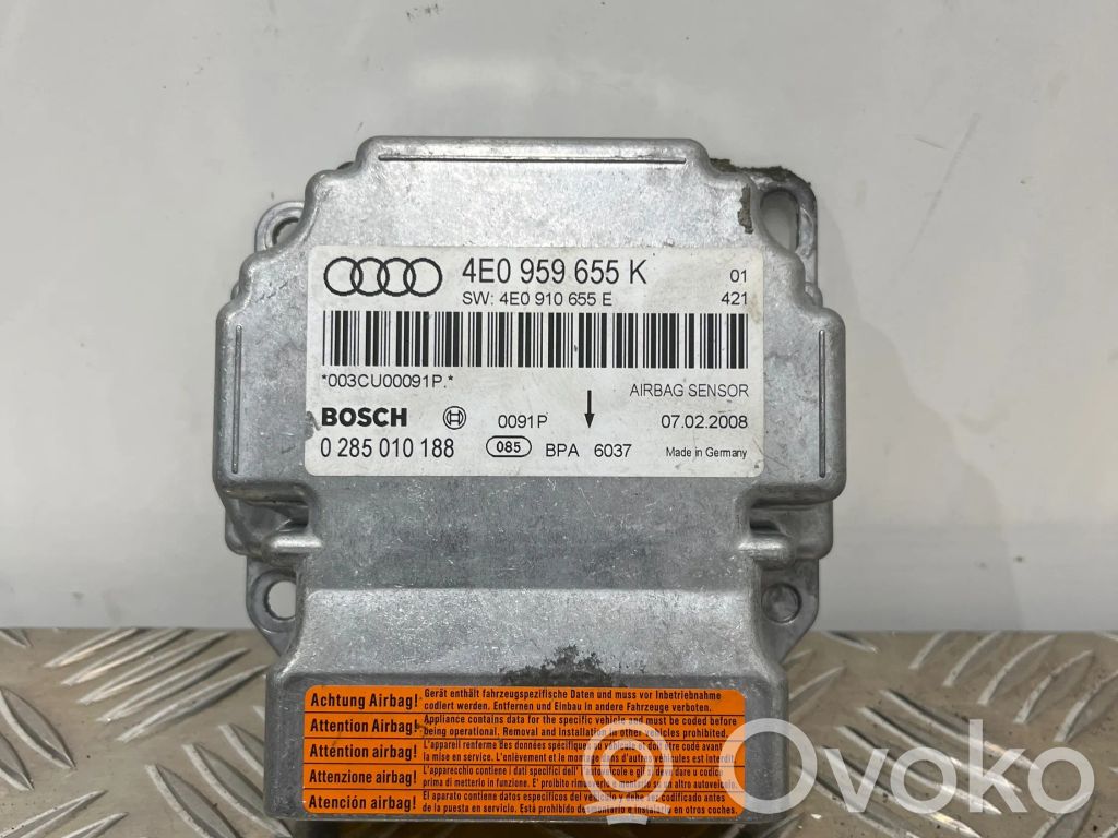 Audi A8 S8 D3 4E Airbag control unit/module 