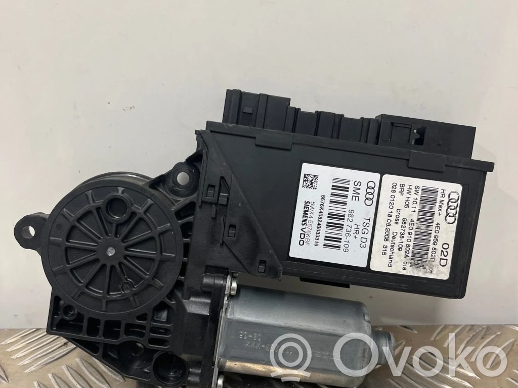 Audi A8 S8 D3 4E Rear door window regulator motor 