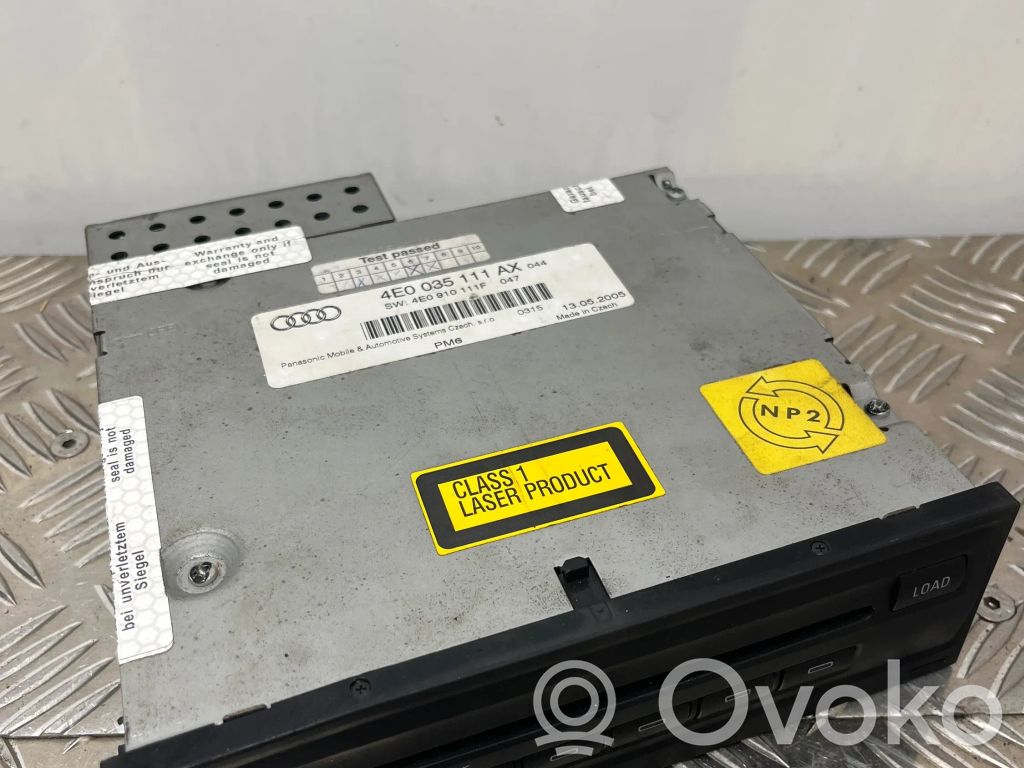 Audi A8 S8 D3 4E Radio / CD/DVD atskaņotājs / navigācija 