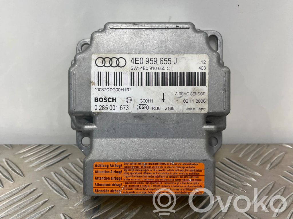 Audi A8 S8 D3 4E Airbag control unit/module 