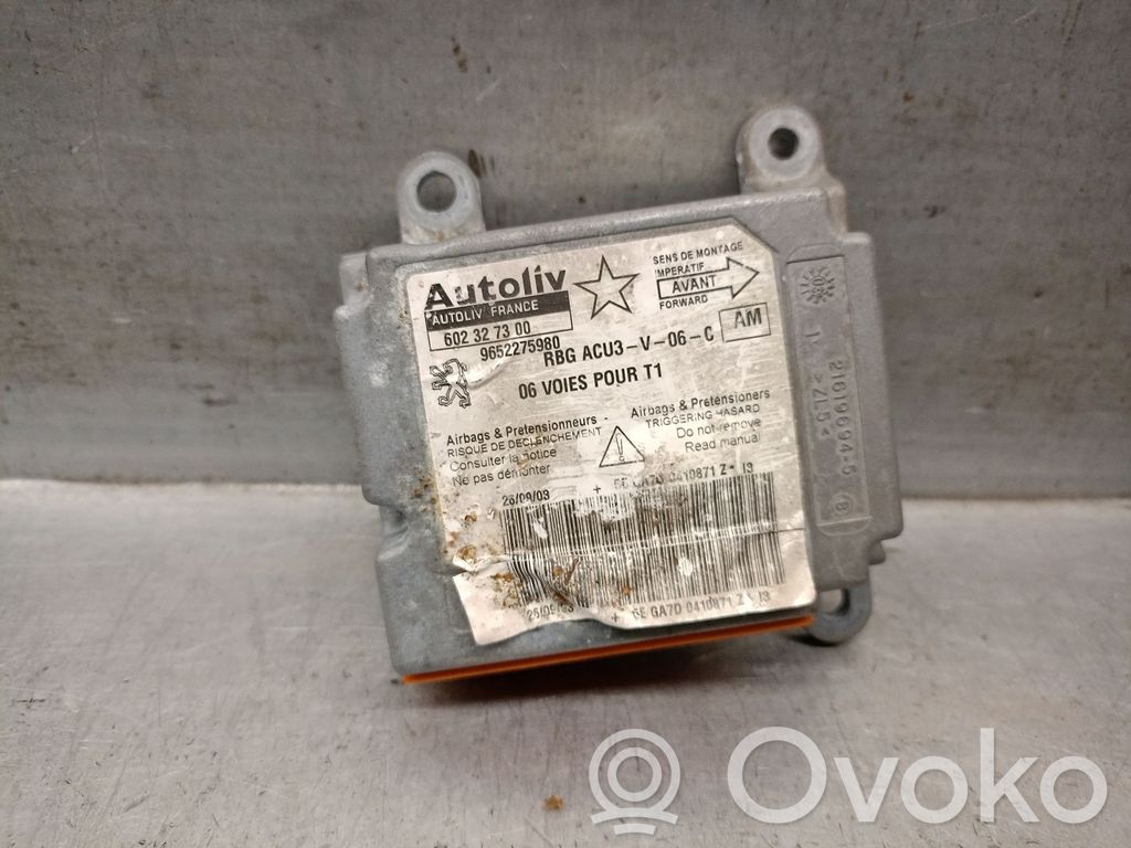 Peugeot 206 Unidad de control/módulo del Airbag