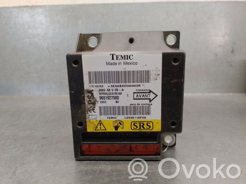 Citroen C3 Pluriel Unitate/modul de comandă airbaguri 