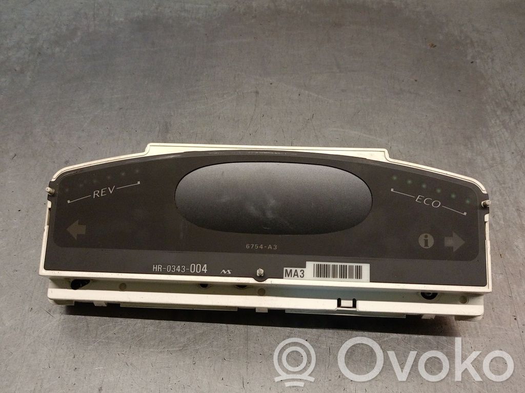 Honda Civic Head up display screen 
