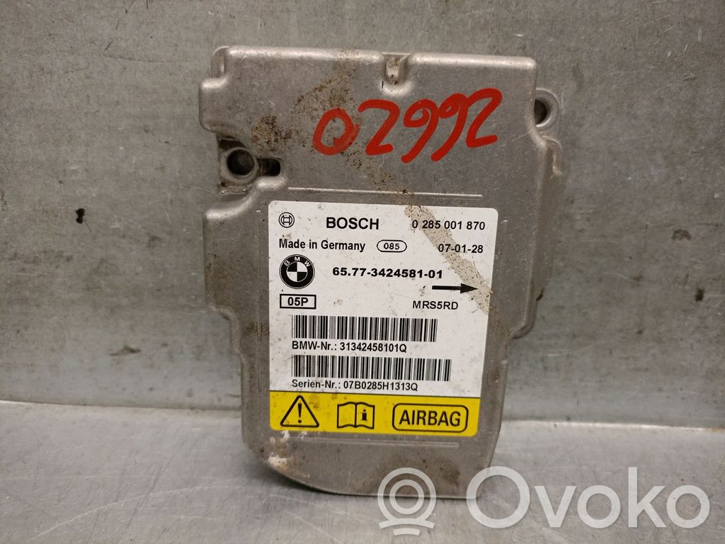 BMW X3 E83 Oro pagalvių valdymo blokas 