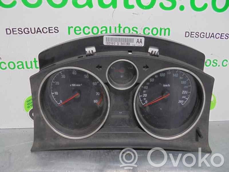 Opel Zafira B Compteur de vitesse tableau de bord 