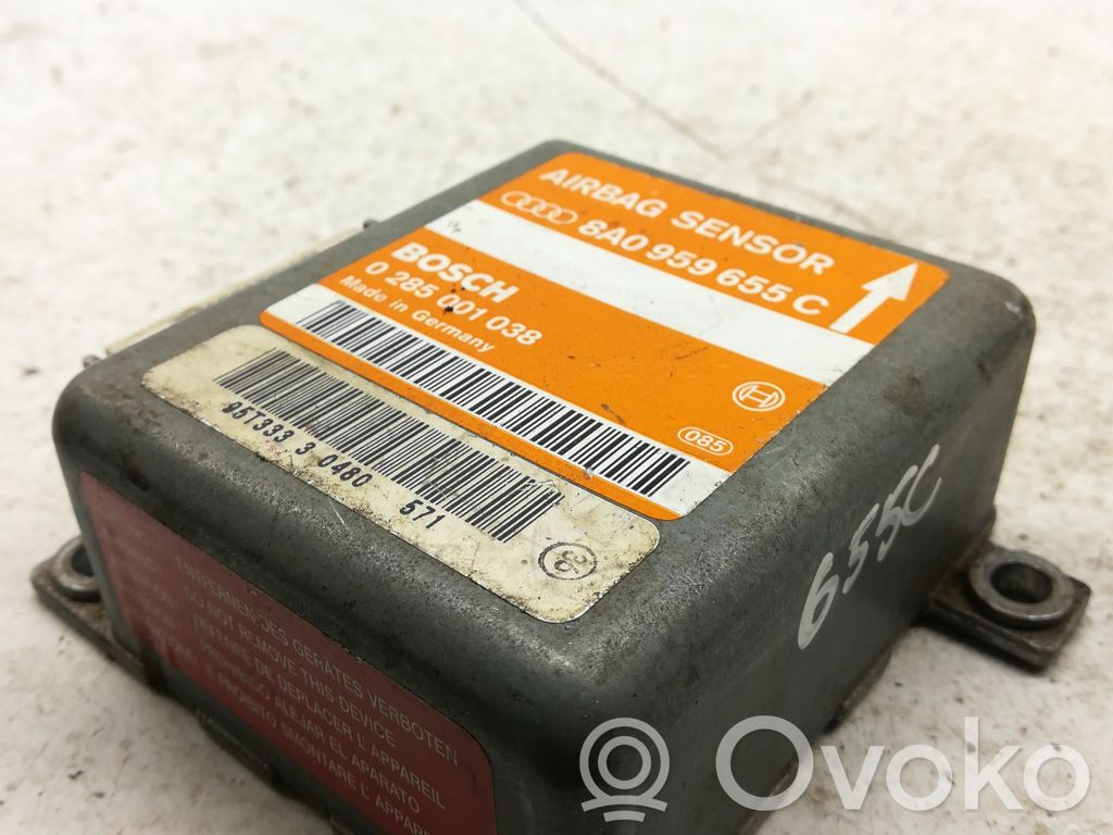 Airbag control unit/module   8A0959655C,0285001038