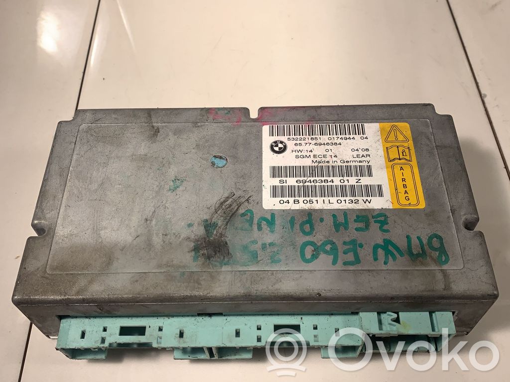 BMW 5 E60 E61 Airbag control unit/module 